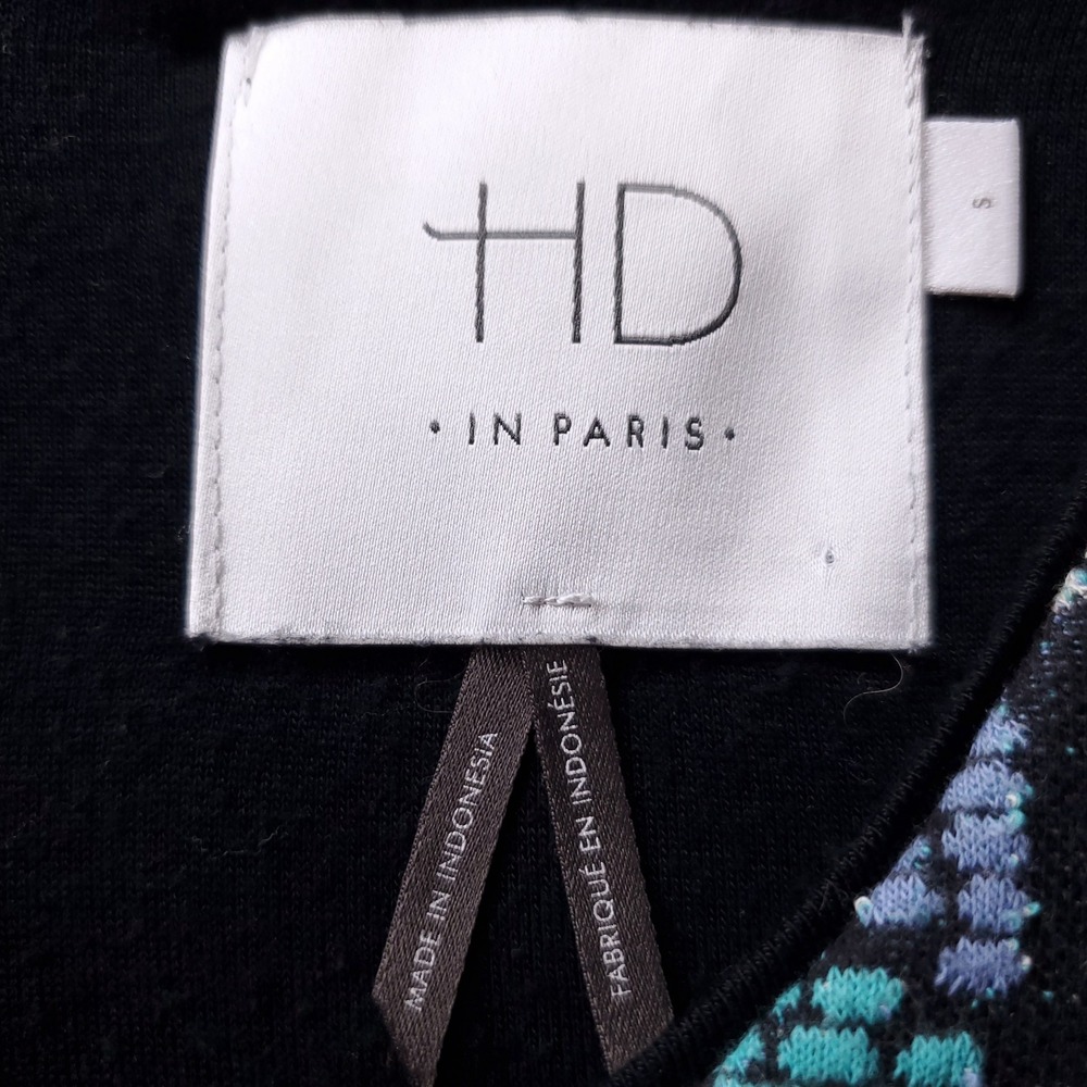 Anthropologie HD in Paris Hollyhock Dress Women S Blue Retro Indie Mod Fit Flare - Picture 7 of 13